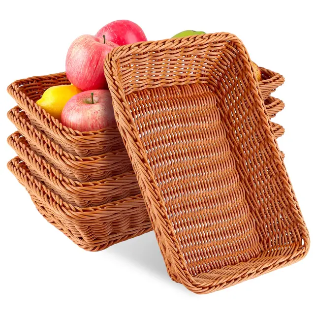 dajave 5er set brotkorb 35x25x7 cm