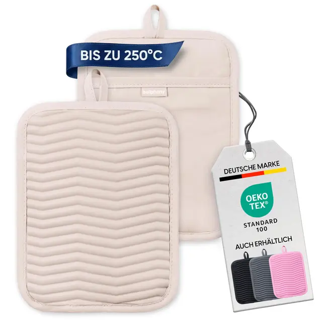 bellphany 2er set topflappen silikon