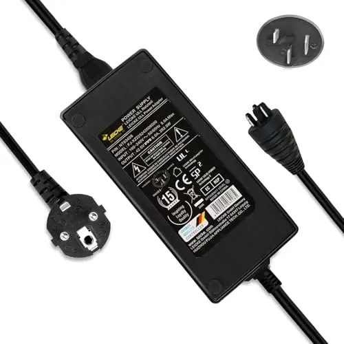 LEICKE 6A Ladegerät für 36V/42V Bosch Active/Performance Line E-Bike Akku mit Active Line/Active Line Plus/Cargo Line/Classic+ Line/Performance Line/Line CX/Line Speed-Schnellladegerät