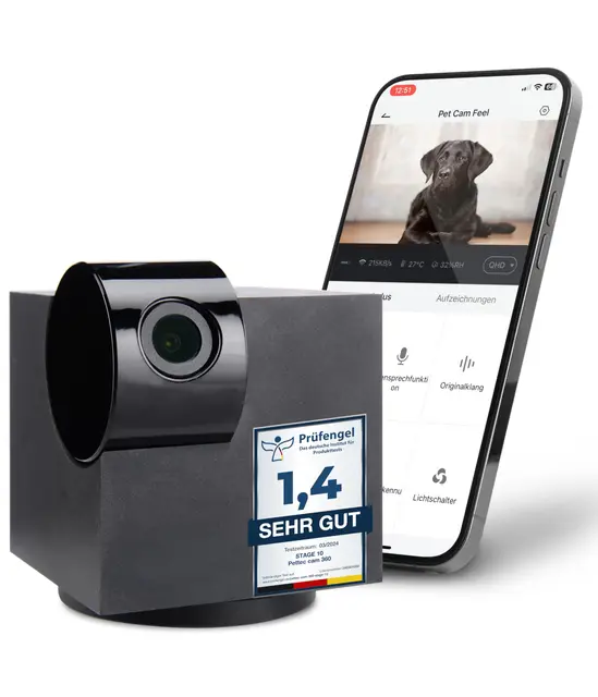 pettec cam 360° haustierkamera