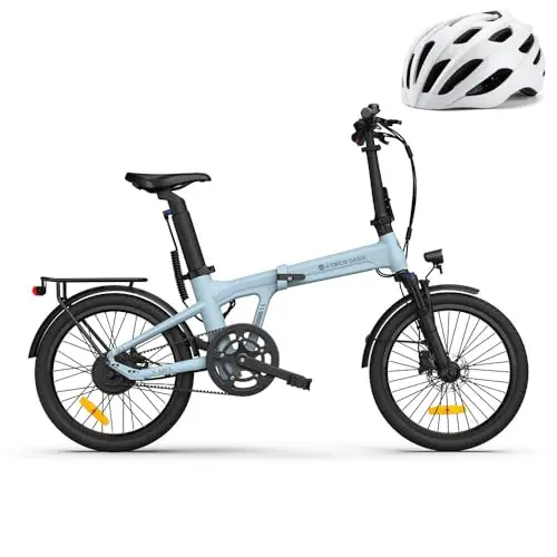 A Dece Oasis ADO E-Bike Air20Pro, Electric Bikes,klapprad e-Rad,Riemenantrieb,e Bike 20 Zoll, 2 Gang, ADO Smart APP,Bürstenloser Motor,3,5-Zoll-IPS-Display,ebike Damen/Herren (Blau)
