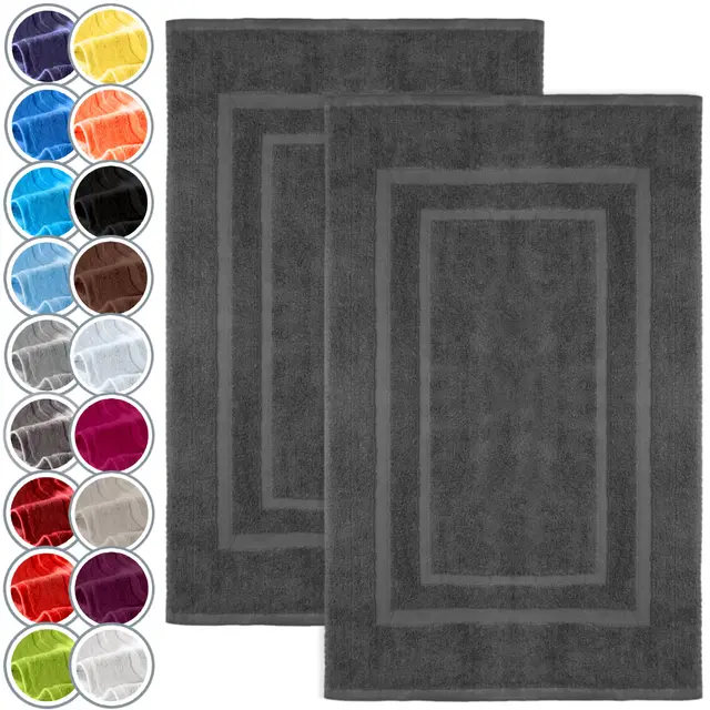 naturemark 2er pack badvorleger 50x80