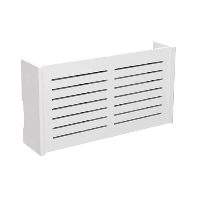 Aufbewahrungsbox für WLAN-Router, Wandmontage, mit Wärmeableitung, für kabellose Router, TV-Box, Kabelmanagement, 38 x 20 x 8,5 cm, Weiß