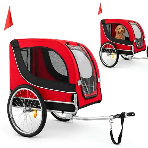 tenboom klappbarer hundefahrradanhänger
