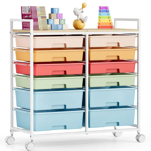 SYKIARIOL Kunststoff-Schrank 12 Fächer