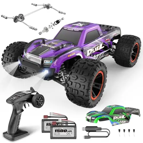 HAIBOXING Ferngesteuertes Auto RC Auto 1:14 4WD 39 km/h Hochgeschwindigkeits Offroad RC Monster Truck, 2.4GHz All Terrain Wasserdicht Rennauto RC Buggy Spielzeug Geschenk für Kinder Erwachsene