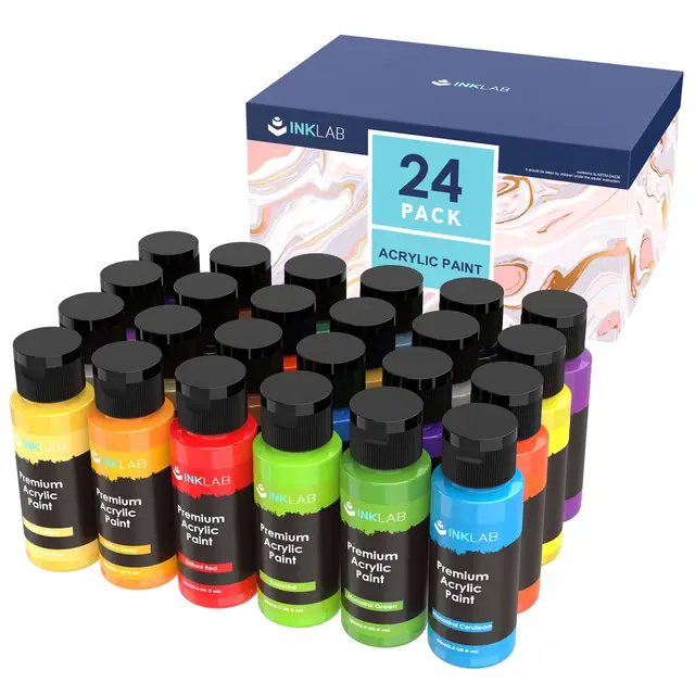 ink lab acrylfarben set 24x60 ml