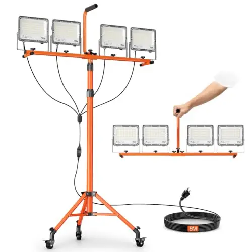 emart baustrahler led mit stativ 280w