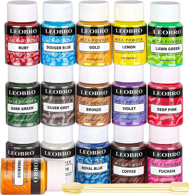 leobro epoxidharz farbe metallic mica