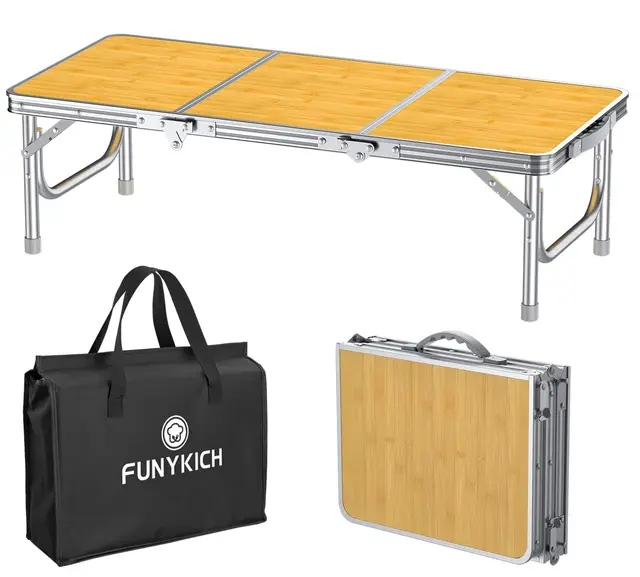 funykich klappbarer campingtisch 87x40cm