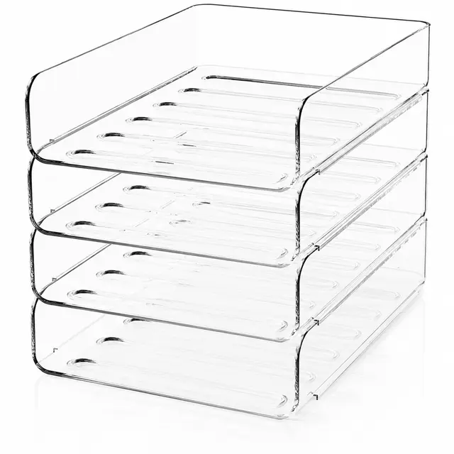 ajieqaq briefablage acryl 4 fächer