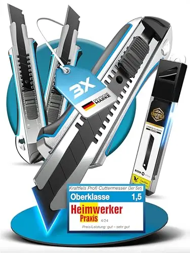kraftfels 3x cuttermesser profi set