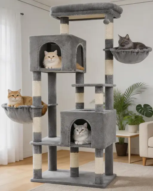 Heybly 173 cm Kratzbaum XXL HCT059W für Katzen