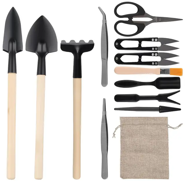 pretify 13-teiliges bonsai werkzeug set
