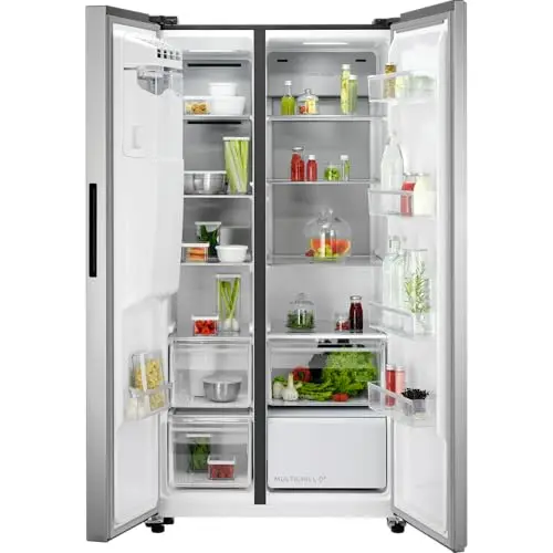 AEG 9000 MultiChill 0° / Side by Side Kühlschrank / 1770 mm / 572 L/NoFrost ORX9V351DU Edelstahl-Look, Seiten grau