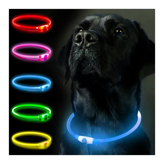 serdarun led leuchthalsband hund groß