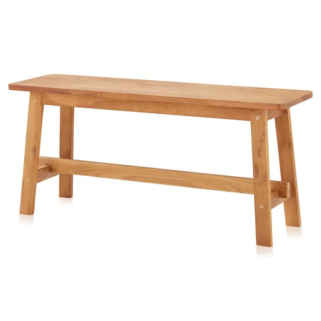 khg sitzbank flur eiche massiv 100 cm