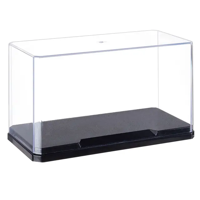 OLYCRAFT Kunststoff-Vitrine selbstmontierbar transparent 18×9×10 cm