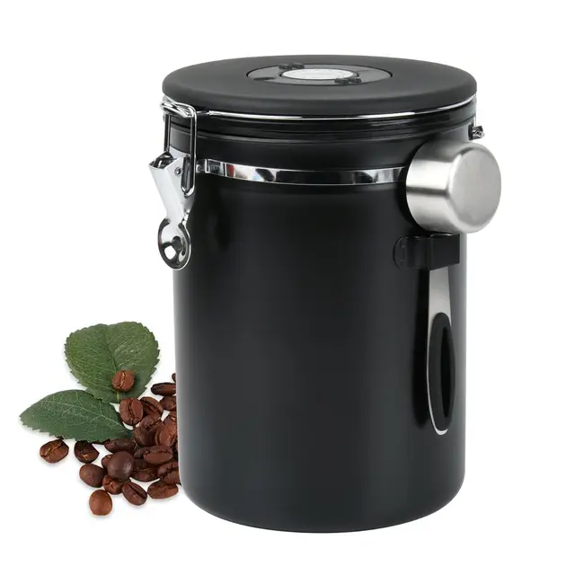 BOPEUY Kaffeedose Luftdicht 2,8 L Edelstahl