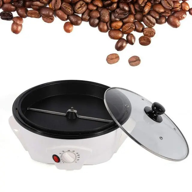 Kaffeeröster für Zuhause, Elektrische Kaffee Röster Maschine, 1200W Multifunktionaler kaffeebohnen Röster, 0-240℃ Temperatureinstellung, für Erdnüssen, Melonenkernen, Sojabohnen, Kaffeebohnen