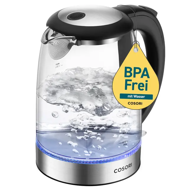 COSORI 1,7L Glas-Wasserkocher