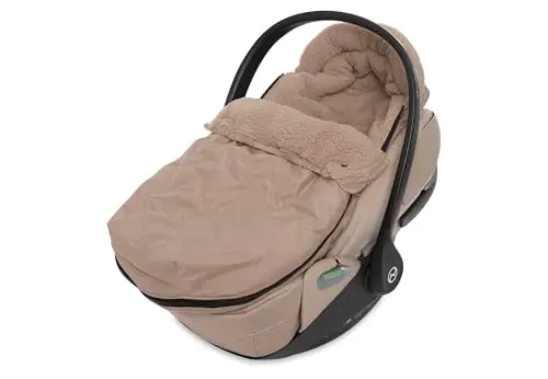 jollein fußsack embossed milky coffee