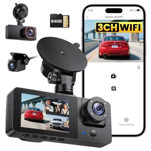 Bestsee 2.5K 3-Kanal Dashcam