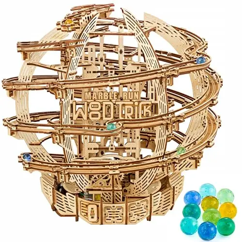 wood trick gravity marble run kugelbahn