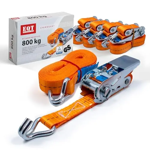 eqt 800kg 6m spanngurte mit ratsche