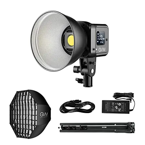 gvm 80w cob led videoleuchte