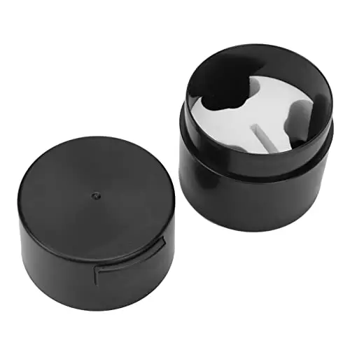 AMONIDA Wimpernkleber-Aufbewahrungsbox Verhindert Effizient das Austrocknen von Unterdruck für Beauty-Wimpern-Shop, Kunststoff, 2,8 X 3,3 Zoll (BLACK)