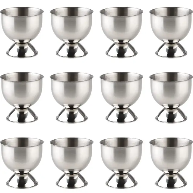 leegg eierbecher edelstahl 12er set