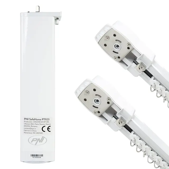 Intelligenter Vorhangmotor, Vorhänge PNI SafeHome PT923, WLAN, inklusive Fernbedienung, gesteuert mit der Tuya Smart App
