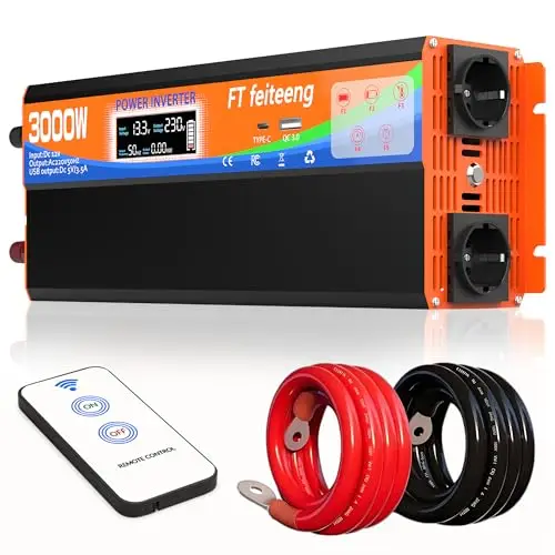 FT Feiteeng ZH208-X25V-C-O-12 Wechselrichter 3000W 12V/230V