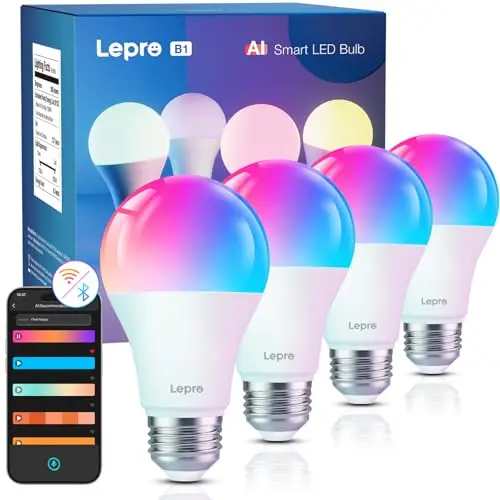 lepro ai smart b1 e27 glühbirne