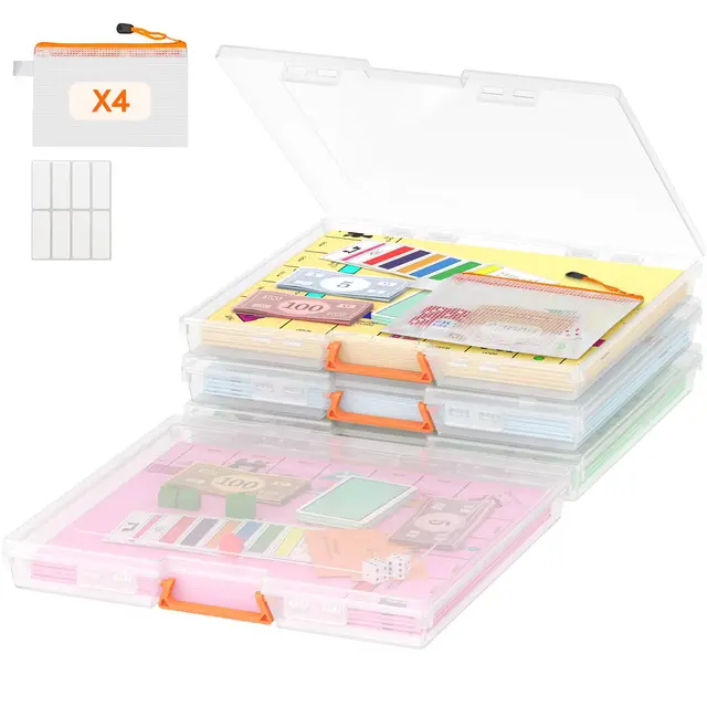 Lifewit Stapelbare Aufbewahrungsbox mit Deckel 4er-Set