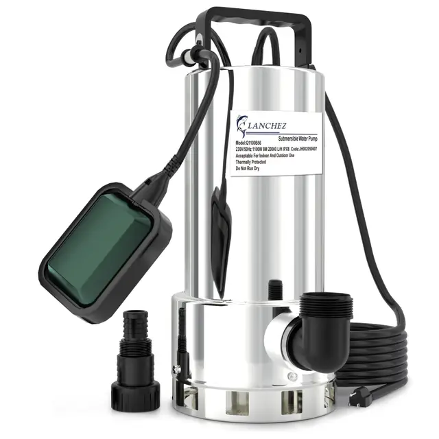 LANCHEZ 1100W Schmutzwassertauchpumpe