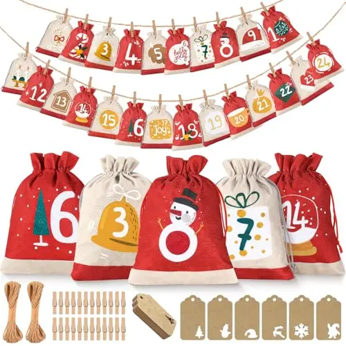 dwelilin adventskalender säckchen groß