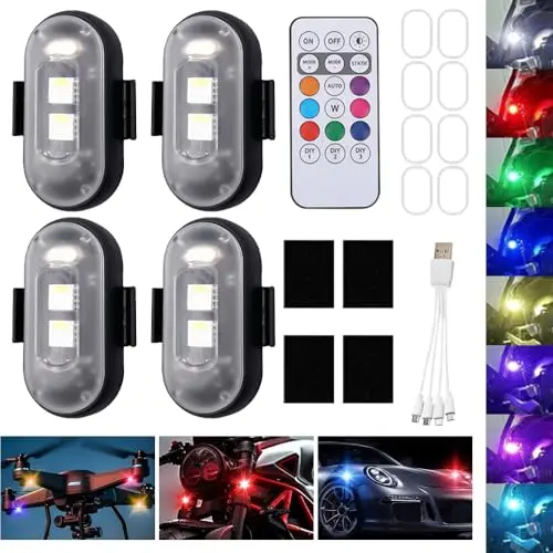 Mineup LED Anti-Collision Lights 4er-Set