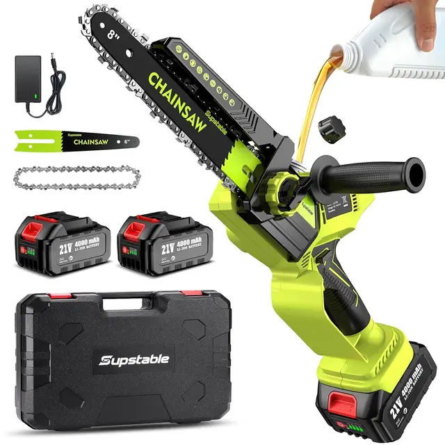 supstable 8 zoll akku kettensäge