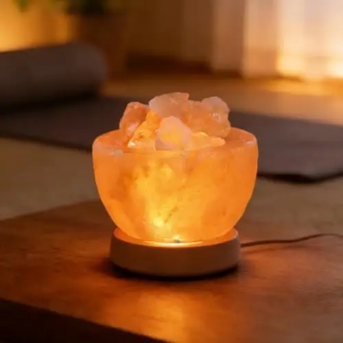 wrqioo salzkristalllampe rund led 12cm