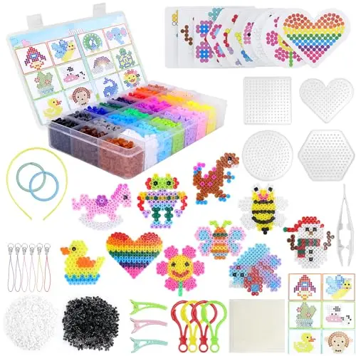zoyomax bügelperlen set 5mm 24 farben