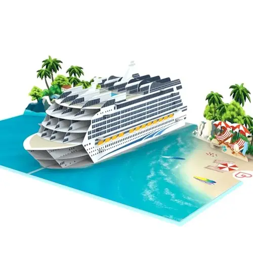 papercrush Pop-Up Kreuzfahrtschiff Karte
