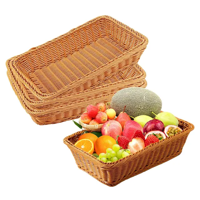 lunyloer brotkorb geflochten 4er set