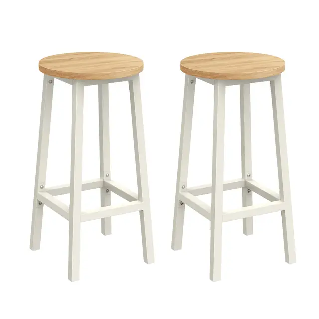 vasagle barhocker 2er set eichenbeige