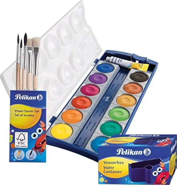 pelikan deckfarbkasten k12 set 12 farben