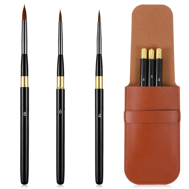 bruislard aquarellpinsel set 3er
