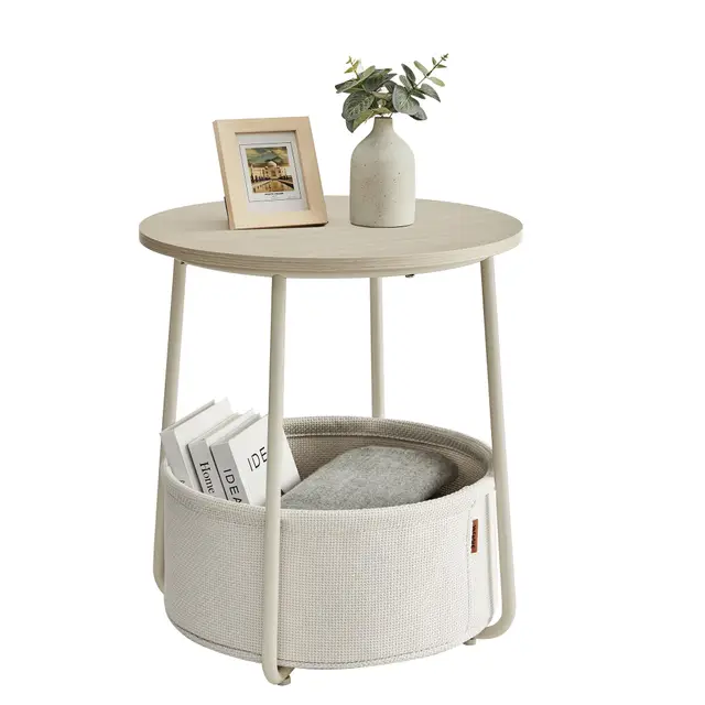 vasagle lilea beistelltisch rund 45cm
