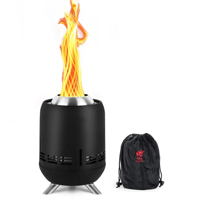 biggerfire tisch-feuerstelle edelstahl