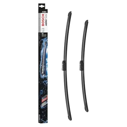 Bosch Aerotwin A225S Front-Scheibenwischer - Set mit 2 Ersatz-Scheibenwischern und vormontiertem Adapter - 2 Wischblätter, 650 mm und 550 mm